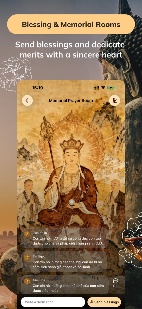 Om Mani – Blessing & memorial rooms