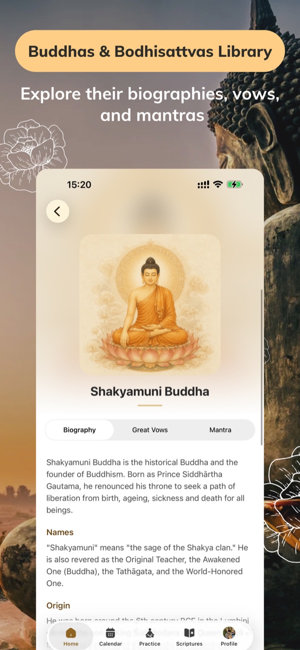 Om Mani – Buddhas & Bodhisattvas library